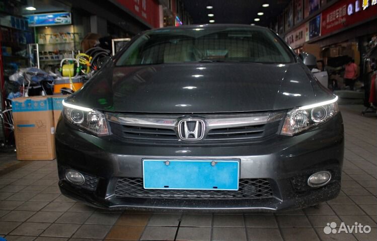 Светодиодные реснички на фары Honda Civic