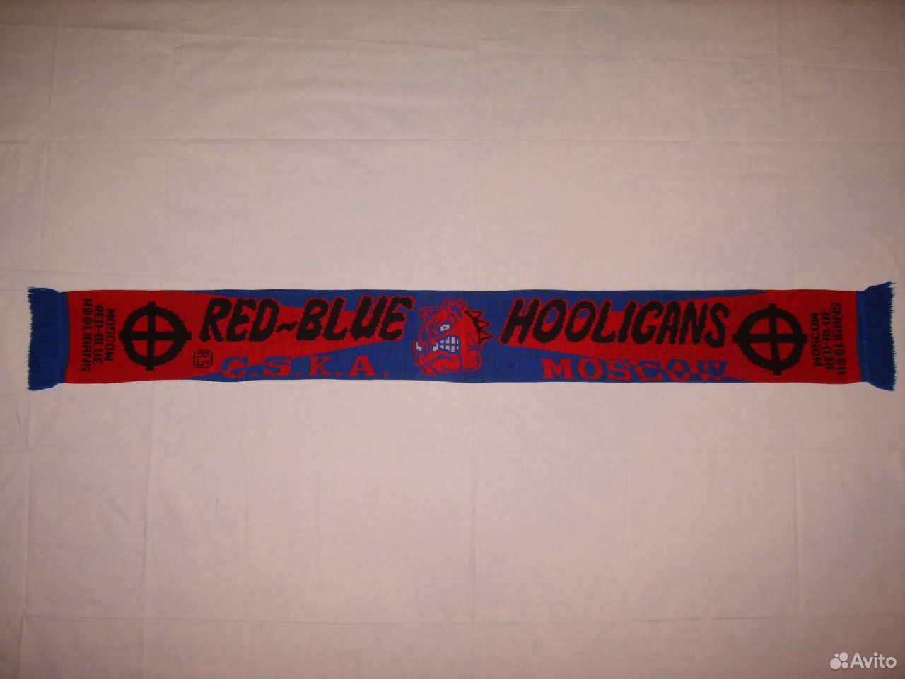 Шарф ЦСКА Red Blue Hooligans