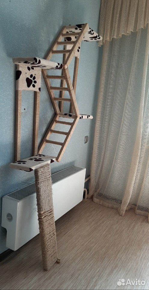 Комплекс для кошек с когтеточкой купить на Зозу.ру - фотография № 1