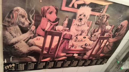 Настенный ретро-календарь с собаками