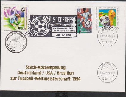 Сувенирный конверт футбол