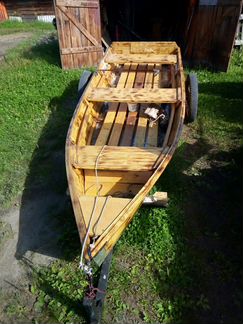 Продам деревянную лодку ручной работы