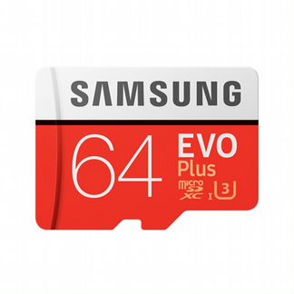 Карта памяти microSD SAMSUNG EVO Plus 64Gb