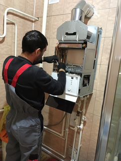 Промывка -ремонт газовых котлов и тепловодонагрева