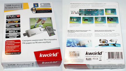 TV-тюнер KWorld USB TV Stick Pro II (KW-UB490-A)