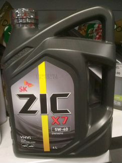 ZIC X7 5W40 4Л синтетика масло моторное