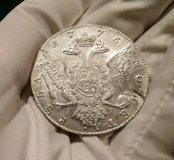 Монета. Рубль 1776 года. Серебро