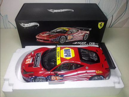 Ferrari 458 Italia GT2 LM 2012 Hot Wheels 1:18