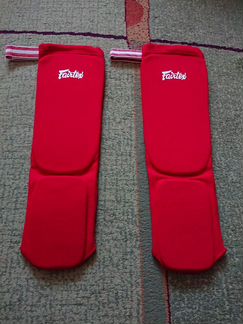 Защита голени Fairtex Fabric Shin Pads SPE1 Red