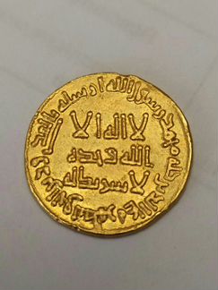 Монета,золотой динар Омейяадов