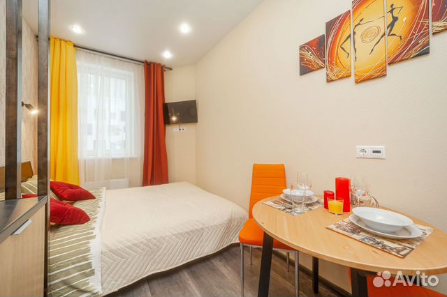 

Квартира-студия, 14 м², 1 кровать