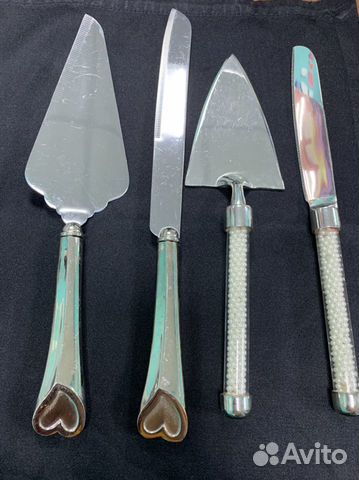 Нож и лопатка для свадебного торта