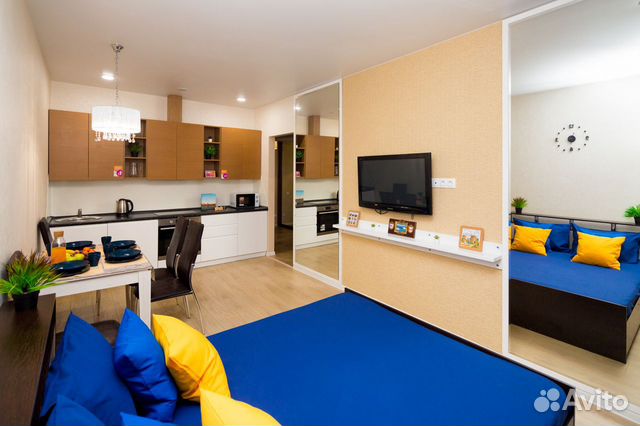 

1-к. квартира, 41 м², 2 кровати