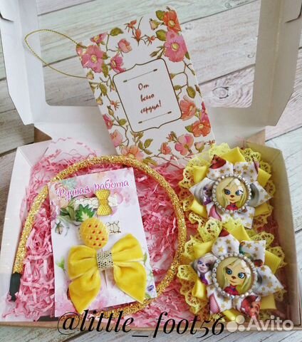 Подарочный набор, Бантики, ручная работа