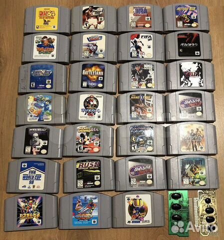 Продам коллекционные картриджи N64