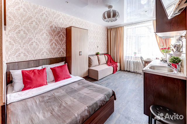 

Квартира-студия, 20 м², 2 кровати
