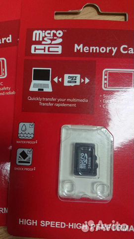 Карта памяти MicroSD 256 mb