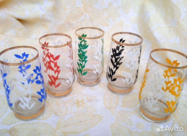 Набор стаканов. гдр. Мид-сенчури