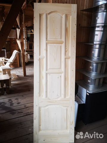 Дверь деревянная филенка межкомнатная Сосна