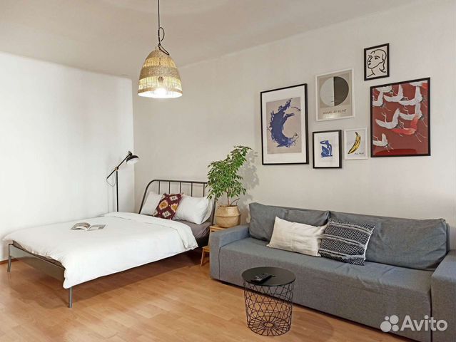 

1-к. квартира, 42 м², 2 кровати