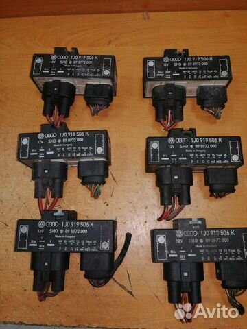 Блок управления вентилятором Шкода Октавия Гольф 4