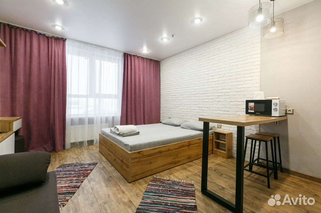 

Квартира-студия в апарт-отеле, 28 м², 2 кровати