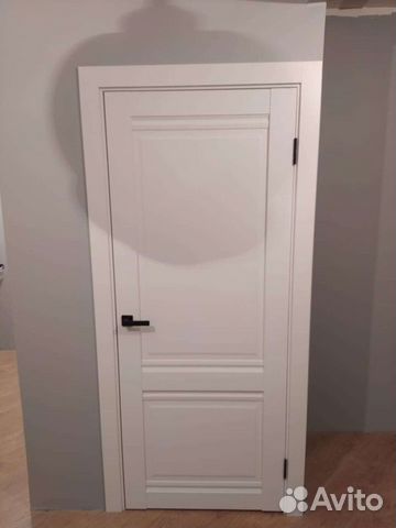 Дверь межкомнатная белая классика комплект