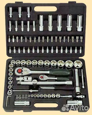 Набор инструментов 94 предмета 1/2-1/4, 6-гранных
