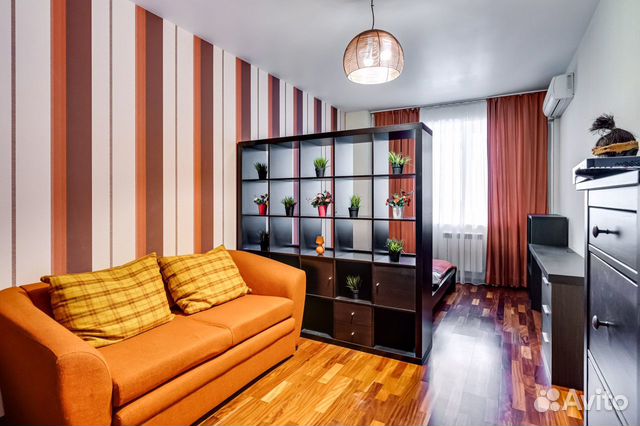 

1-к. квартира, 46 м², 2 кровати