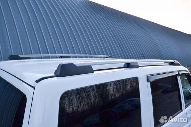 Рейлинги на крышу УАЗ Патриот Пт, серые
