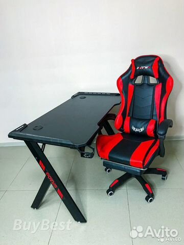 Стол игровой / геймерский стол с RGB подсветкой