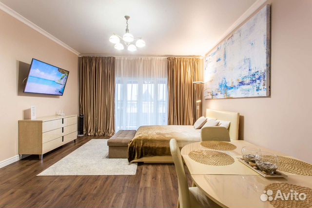 

Квартира-студия, 47 м², 2 кровати