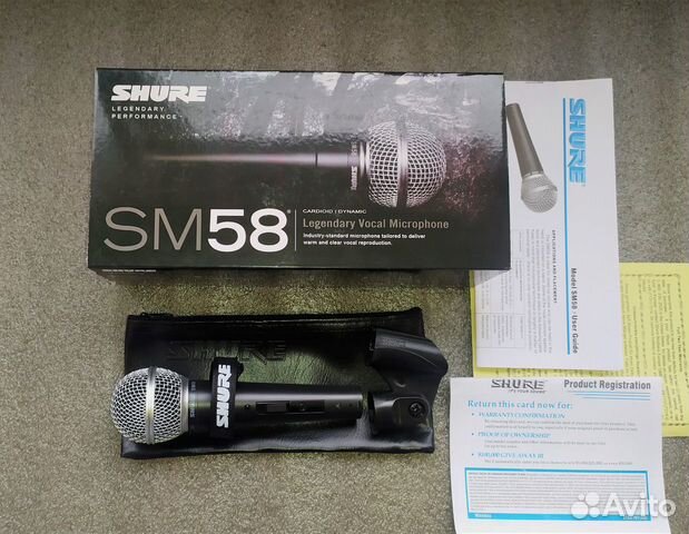 Микрофон Shure SM58 (новый)