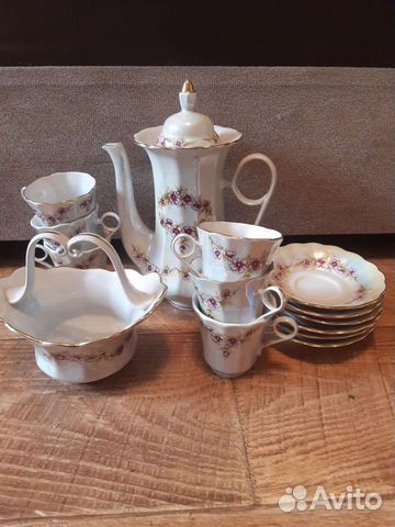 Кофейный сервиз Коростень, 70-80 гг. На 6 персон