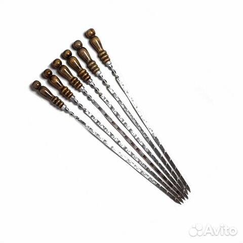 Шампур нерж. с деревянной ручкой 40 см