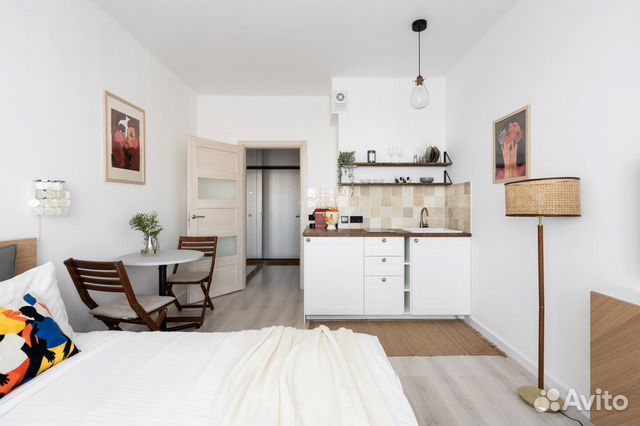 

Квартира-студия, 27 м², 1 кровать