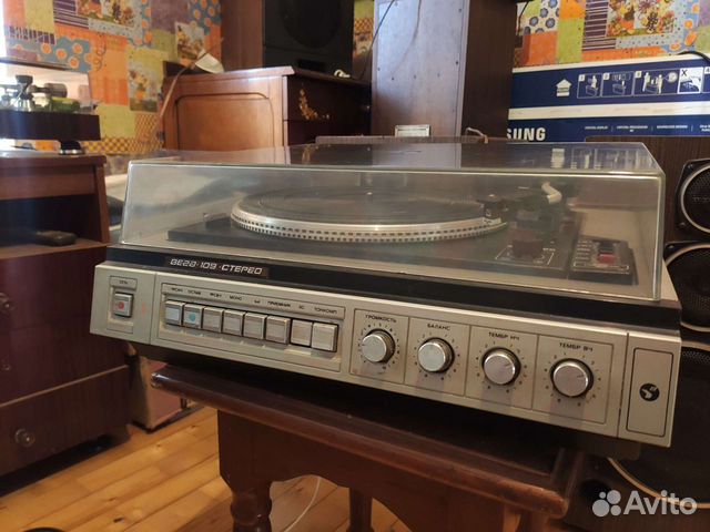 Виниловый проигрыватель Вега 109 стерео