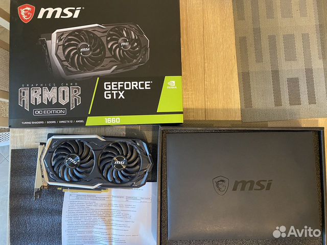 Видеокарта geforce gtx 1660 msi armor oc edition