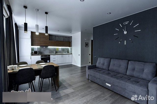 

1-к. квартира, 55 м², 2 кровати