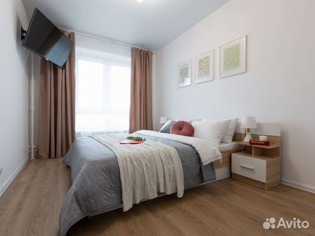 

1-к. квартира, 37 м², 2 кровати