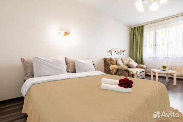 

1-к. квартира, 35 м², 2 кровати