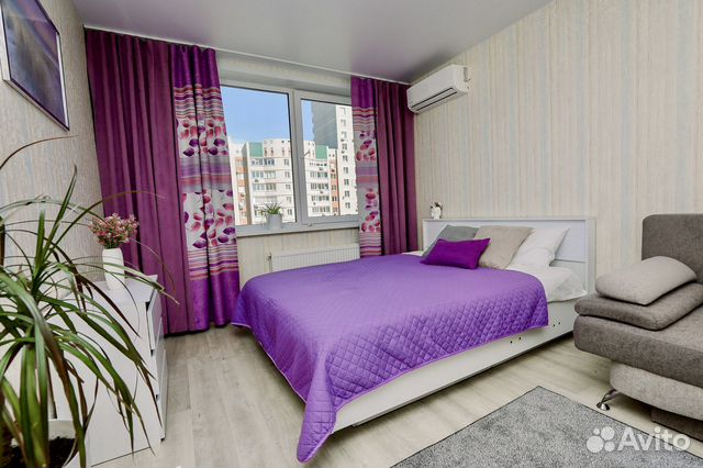 

1-к. квартира, 38 м², 2 кровати