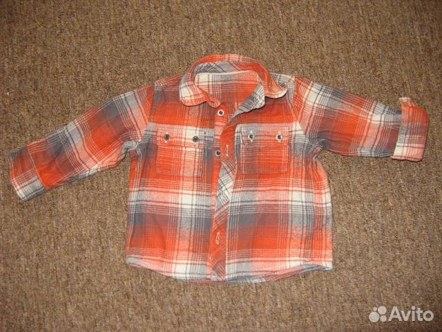 Рубашка байковая для мальчика Mothercare р 92