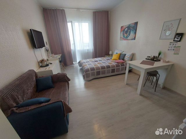 

Квартира-студия, 27 м², 2 кровати