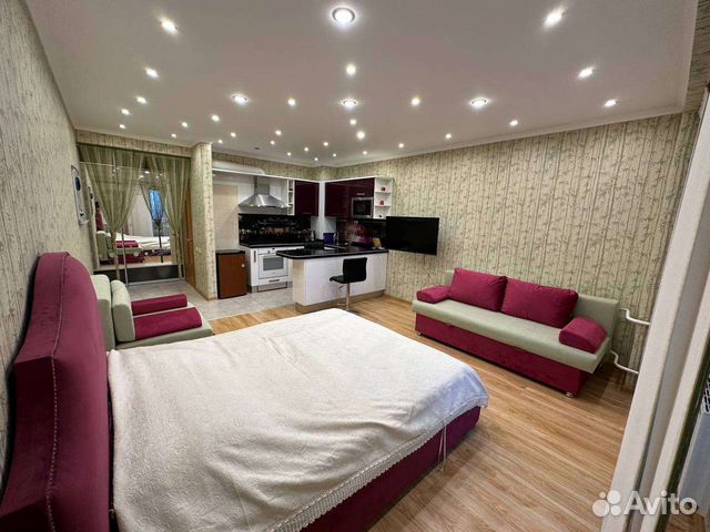 

Квартира-студия, 39 м², 3 кровати