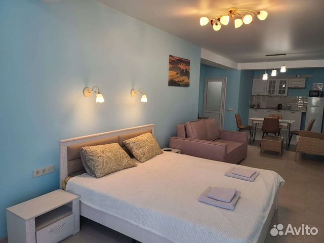 

Квартира-студия, 45 м², 2 кровати