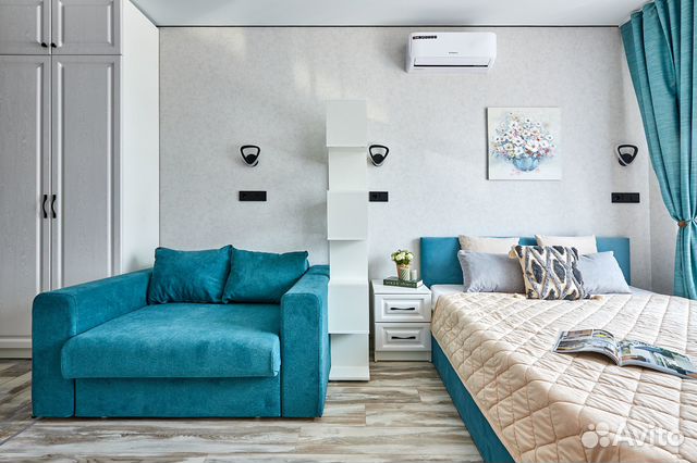 

Квартира-студия, 25 м², 2 кровати