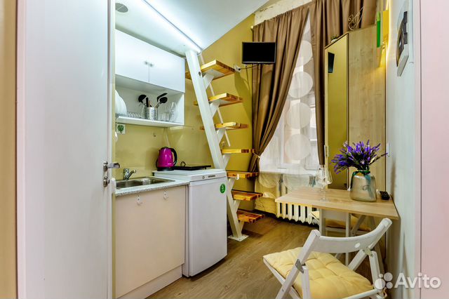 

Квартира-студия, 15 м², 1 кровать