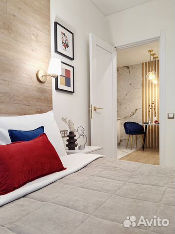 

1-к. квартира, 30 м², 2 кровати