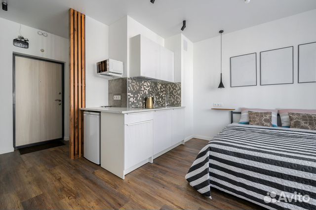 

Квартира-студия, 28 м², 1 кровать